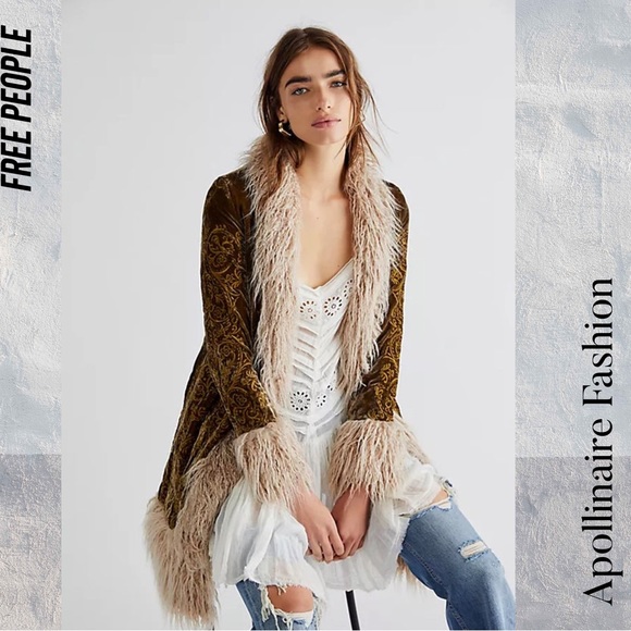 FREE PEOPLE BY UNDERSTATED LEATHER STILLWATER PENNY LANE COAT NWT LARGE RARE - Picture 10 of 10